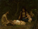 The Satyr Family Raising Zeus - Hans Thoma — artwork view