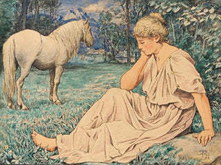 Moissis et assis - Hans Thoma — artwork view