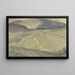 Forest Landscape Painting, view of rolling meadows and taller mountains - Hans Thoma — framed artwork on a wall