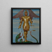 September Saint Michael as an Adorer of the Soul - Hans Thoma — framed artwork on a wall