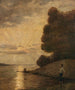 Sunset over the Upper Rhine - Hans Thoma — artwork view