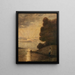 Sunset over the Upper Rhine - Hans Thoma — framed artwork on a wall