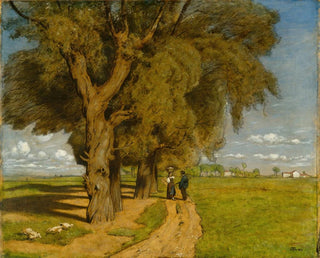 Summer landscape painting near Karlsruhe - Hans Thoma — artwork view
