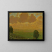 Sunbeam Painting on Sckingen, Black Forest, signed with the artist's initials and dated 1910 - Hans Thoma — framed artwork on a wall