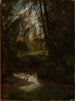 Sapins au bord du ruisseau forestier - Hans Thoma — artwork view