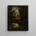 Sapins au bord du ruisseau forestier - Hans Thoma — framed artwork on a wall