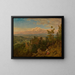 Les ruines du château de Hohenbaden surplombant la vallée du Rhin - Hans Thoma — framed artwork on a wall