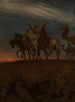 The Three Wise Men on their way to Bethlehem - Hans Thoma — artwork view