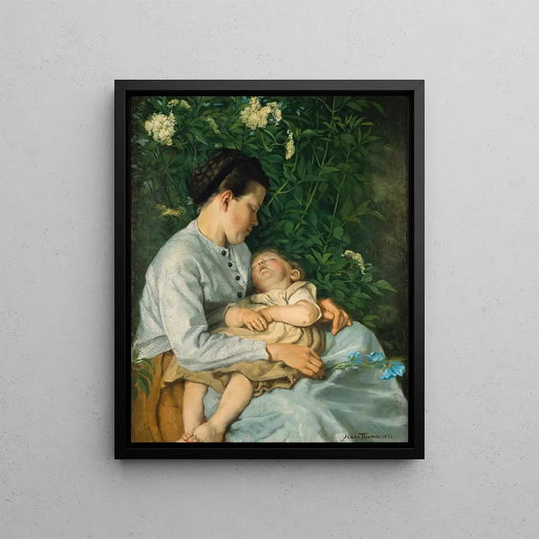 Under the Elderberry - Hans Thoma — framed artwork on a wall