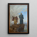 La Tentation du Christ - Hans Thoma — framed artwork on a wall