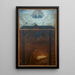 Christmas Triptych Painting Adoration of the Child - Hans Thoma — framed artwork on a wall