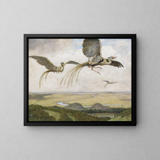 Bird Wonderful - Hans Thoma — framed artwork on a wall