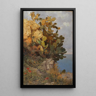 Hans Unger - Kakteen an der Kste von Taormina Sizilien.webp