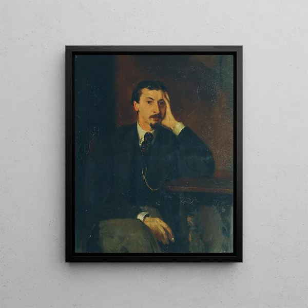 the poet and philosopher Gotthard Oswald Marbach - Hans von Marées — framed artwork on a wall