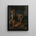 Three young men under orange trees - Hans von Marées — framed artwork on a wall