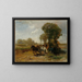 Stop at the watering hole - Hans von Marées — framed artwork on a wall