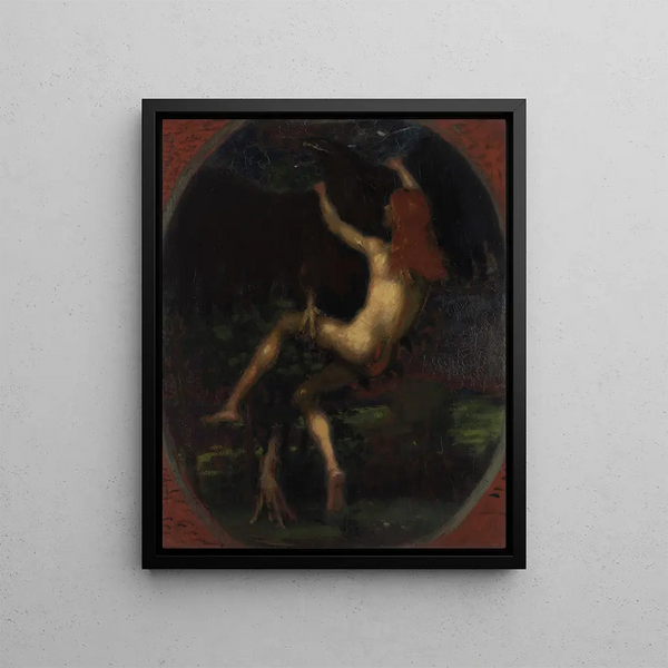 L'enlèvement de Ganymède - Hans von Marées — framed artwork on a wall
