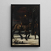 Les Trois Cavaliers II Saint Martin - Hans von Marées — framed artwork on a wall