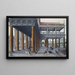 Architectural Caprice painting with figures - Hans Vredeman de Vries — framed artwork on a wall