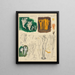 Clavaria cristata Calocera viscosa - Hans Baldung — framed artwork on a wall