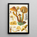 Pholiota squarrosa Mll - Hans Baldung — framed artwork on a wall