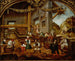 Harvesting grapes and wine making, September of a work cycle of the months - Hans Wertinger — artwork view