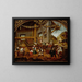Harvesting grapes and wine making, September of a work cycle of the months - Hans Wertinger — framed artwork on a wall