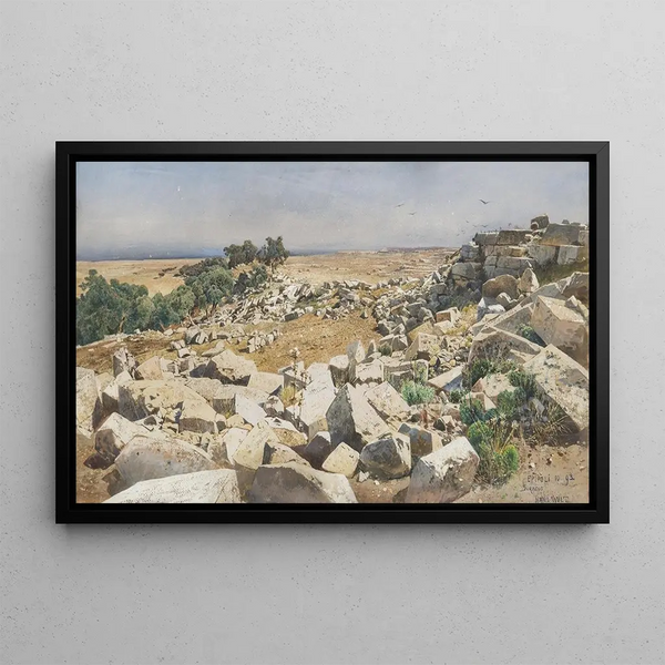 A pattern from the surroundings of Syracuse - Hans Wild — framed artwork on a wall