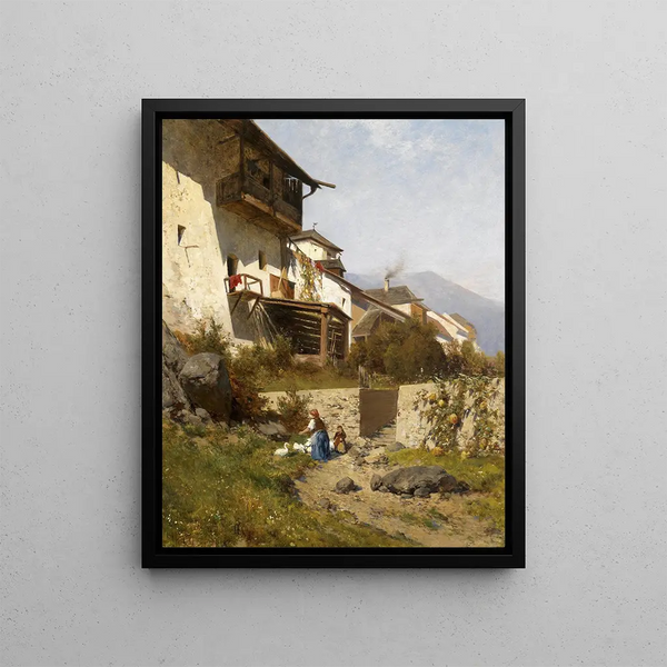 Motif de Murau en Styrie - Hans Wild — framed artwork on a wall