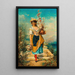 Une belle marchande de fleurs - Hans Zatzka — framed artwork on a wall