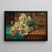A bouquet of daisies - Hans Zatzka — framed artwork on a wall