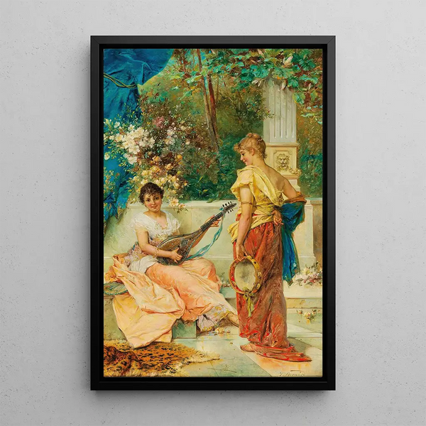 A Joyful Air - Hans Zatzka — framed artwork on a wall