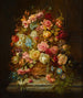 a Still Life with Flowers in a Flower Box Placed on a Windowsill - Hans Zatzka — artwork view