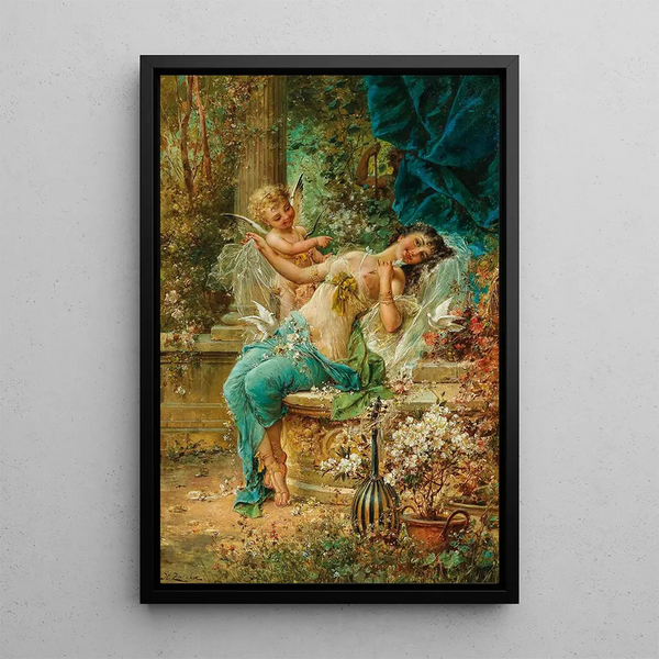 Vaincu - Hans Zatzka — framed artwork on a wall