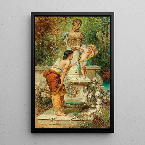 Vermouth puni - Hans Zatzka — framed artwork on a wall