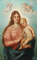 Madone with Child Christ and putti - Hans Zatzka — artwork view