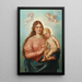 Madone with Child Christ and putti - Hans Zatzka — framed artwork on a wall