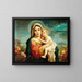 Virgin and Child with Putti - Hans Zatzka — framed artwork on a wall
