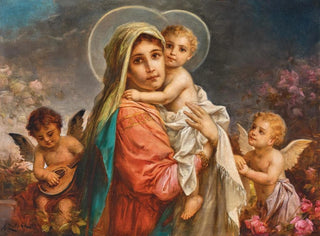 Virgin and Child with Putti - Hans Zatzka — artwork view