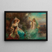 Nymphes à l'aube - Hans Zatzka — framed artwork on a wall