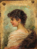 Portrait painting of a young woman - Hans Zatzka — artwork view