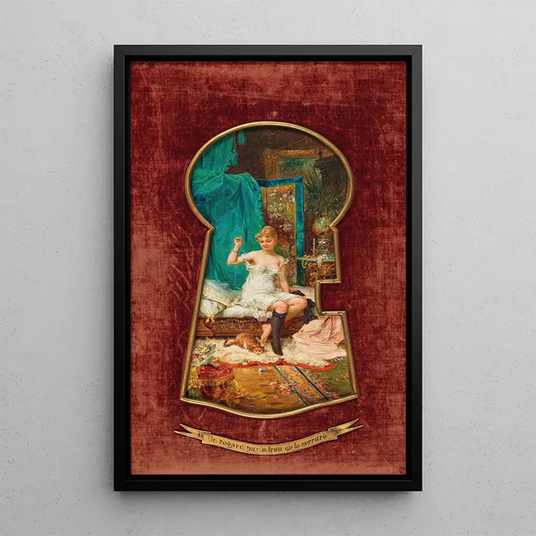 Game - Hans Zatzka — framed artwork on a wall