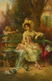 Thinking Painting of Him - Hans Zatzka — artwork view