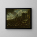 Shipwreck in a Storm - Hans de Jode — framed artwork on a wall