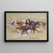 Equestrian Group - Hans von Faber du Faur — framed artwork on a wall
