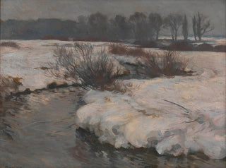Bach in Winter Landscape Painting - Hans von Hayek — artwork view