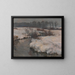 Bach in Winter Landscape Painting - Hans von Hayek — framed artwork on a wall