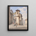 Gade i Subiaco - Harald Conrad Stilling — framed artwork on a wall