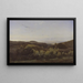 Hills of Heather near Rye Jutland - Harald Foss — framed artwork on a wall