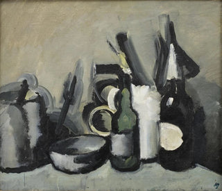 Still life with bottle - Harald Giersing — artwork view